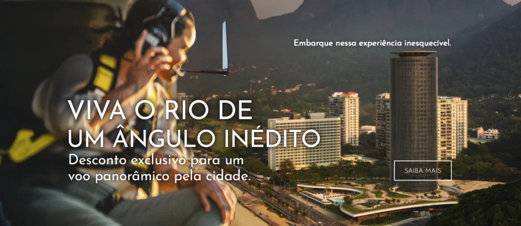 HOTEL NACIONAL E VERTICAL - Veja o Rio de cima – 5% OFF no seu voo com a Vertical Rio!